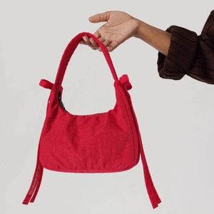 Baggu Sandy Liang Mini Bow Bag in Candy Apple